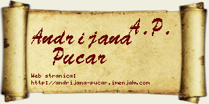 Andrijana Pucar vizit kartica